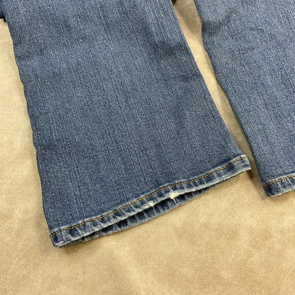 Vintage Michael Kors Flare Jeans Medium Wash Stretch‎ Denim Women Sz 6 MK Logo